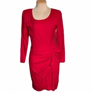 Express Vintage Red Dress Ties at Waist Size 3/4